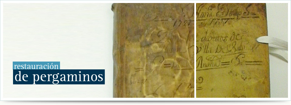 restauracion de pergaminos